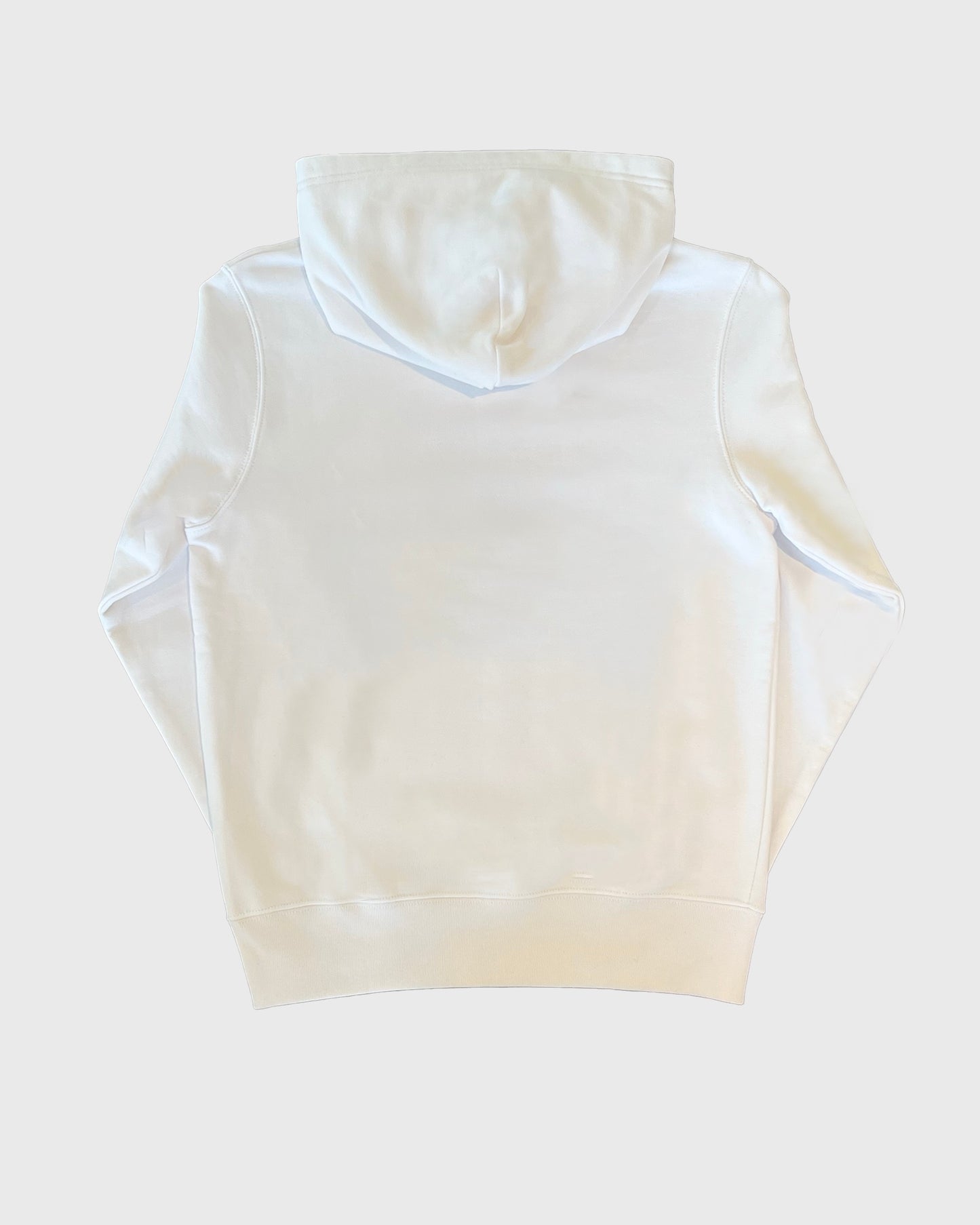 HEART HOODED SWEATSHIRT WHITE