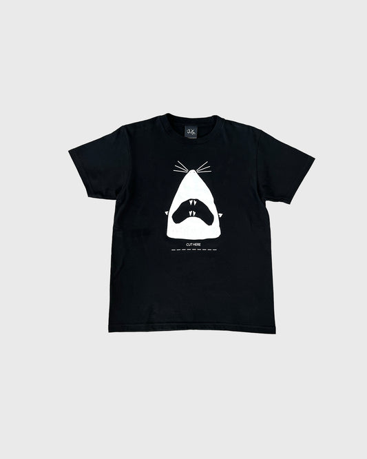 RAT CUT HERE T SHIRT BLACK